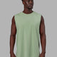 Base FLXCotton Tank - Green Fig