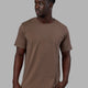 Man wearing Base FLXCotton Tee - Deep Taupe