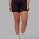 Woman wearing Bend Mid Short Tight - Black