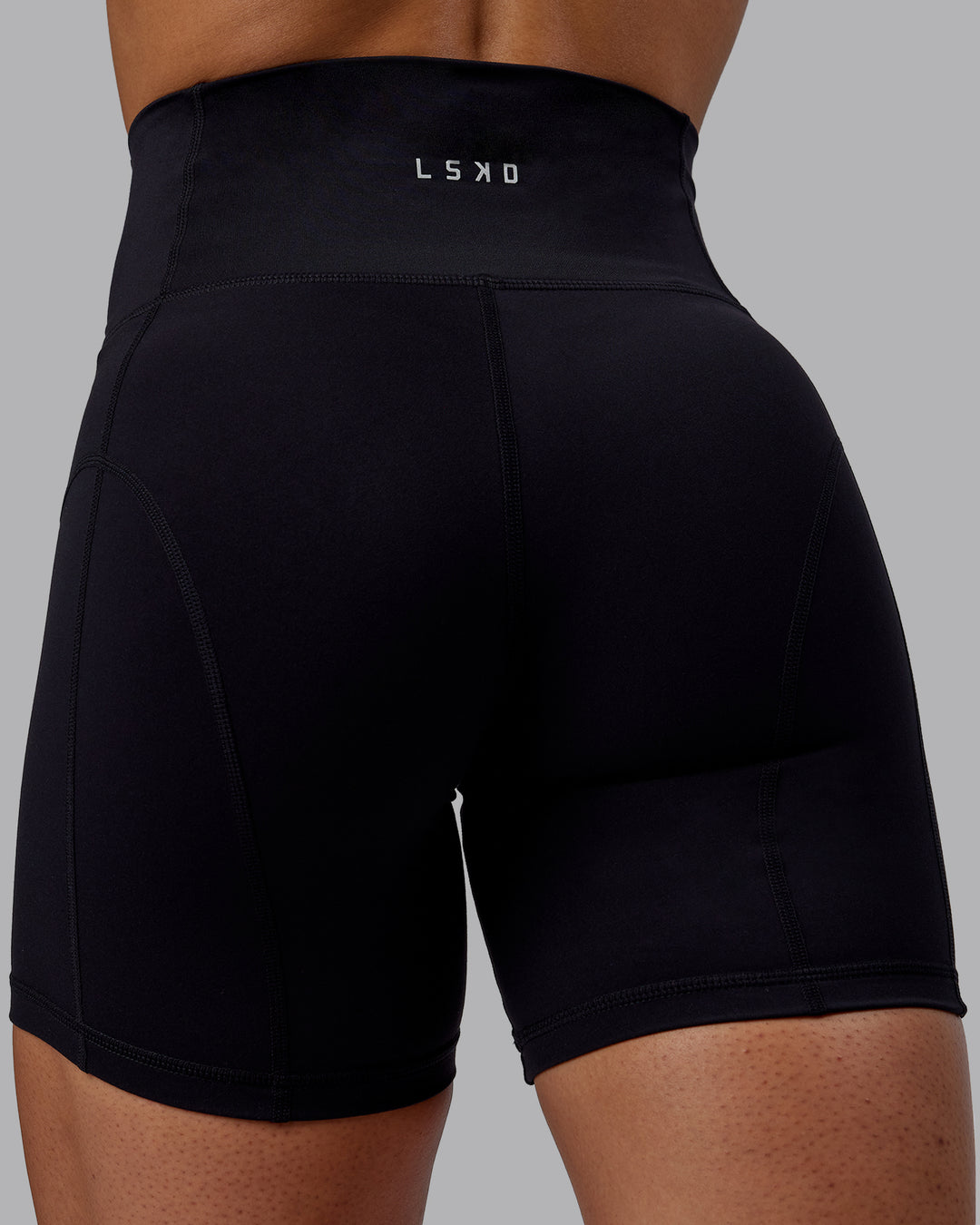 Woman wearing Bend Ultra High-Rise 6&quot; Short - Black
