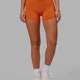 Woman wearing Bend X-Short Tight - Burnt Orange