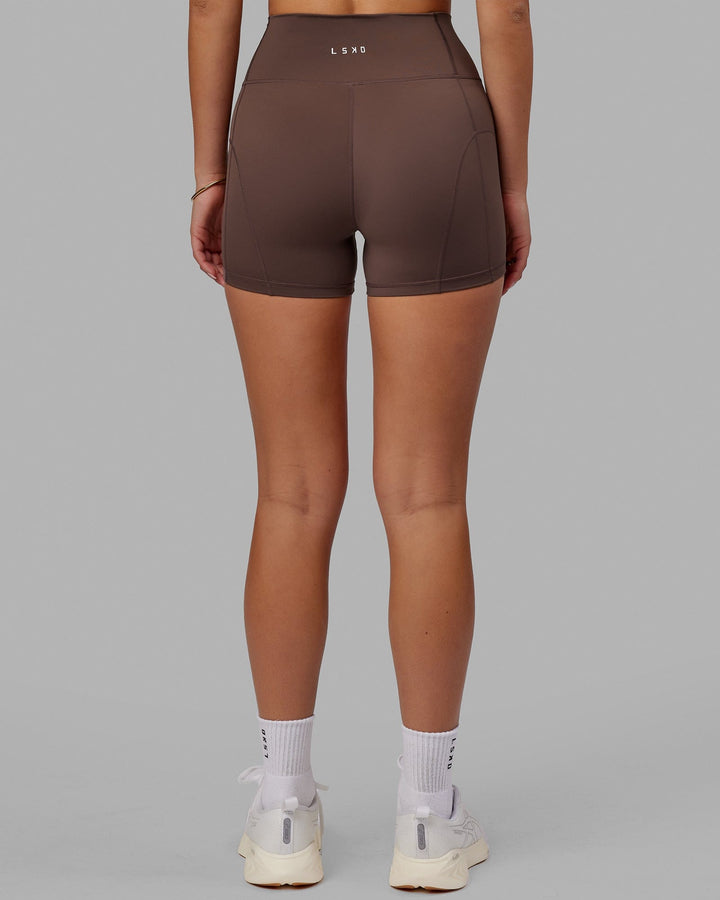 Woman wearing Bend X-Short Tight - Peppercorn