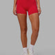 Woman wearing Bend X-Short Tight - Scarlet