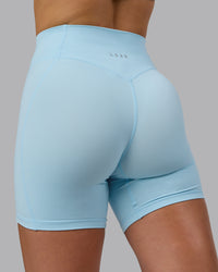 Woman wearing Blaze Ultra High-Rise 6" Short - Crystal Blue