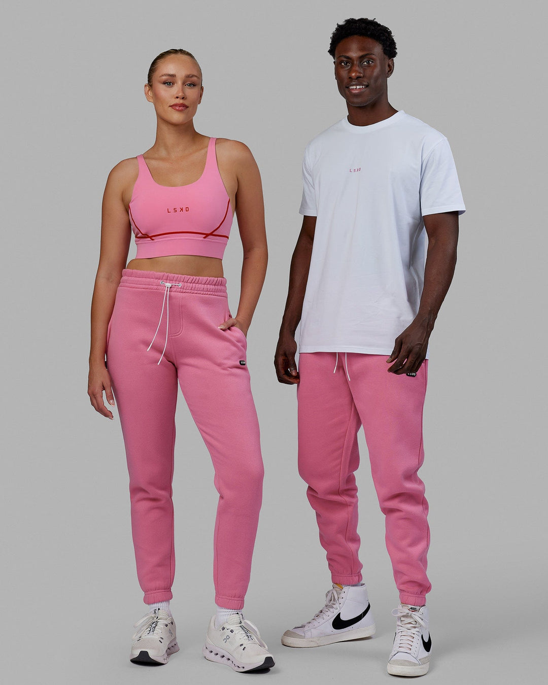 Unisex Capsule Track Pants - Pink Rose