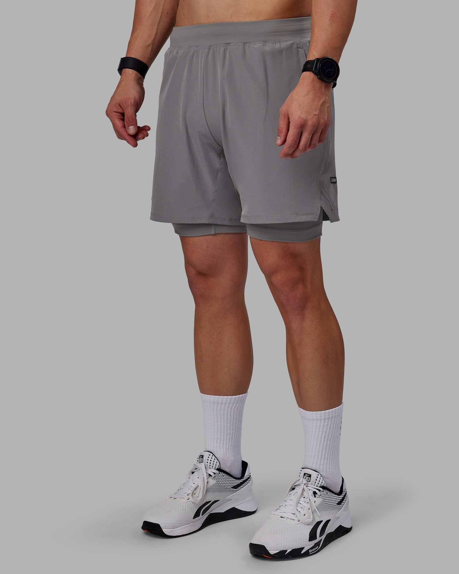 〈LES SIX〉 EXPLODED wp shorts color:grey L3. Vortex Jersey Shorts
