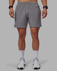 Man wearing Challenger 6" Performance Shorts - Storm Front