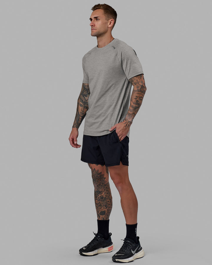 Man wearing Challenger 6" Performance Short - Black