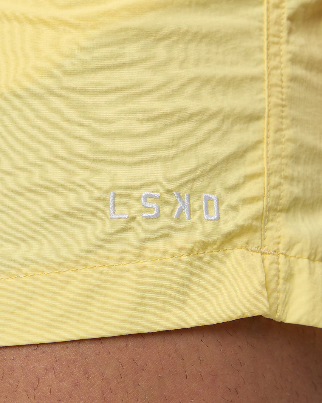 Man wearing Classic 5&quot; Shorts - Lemon