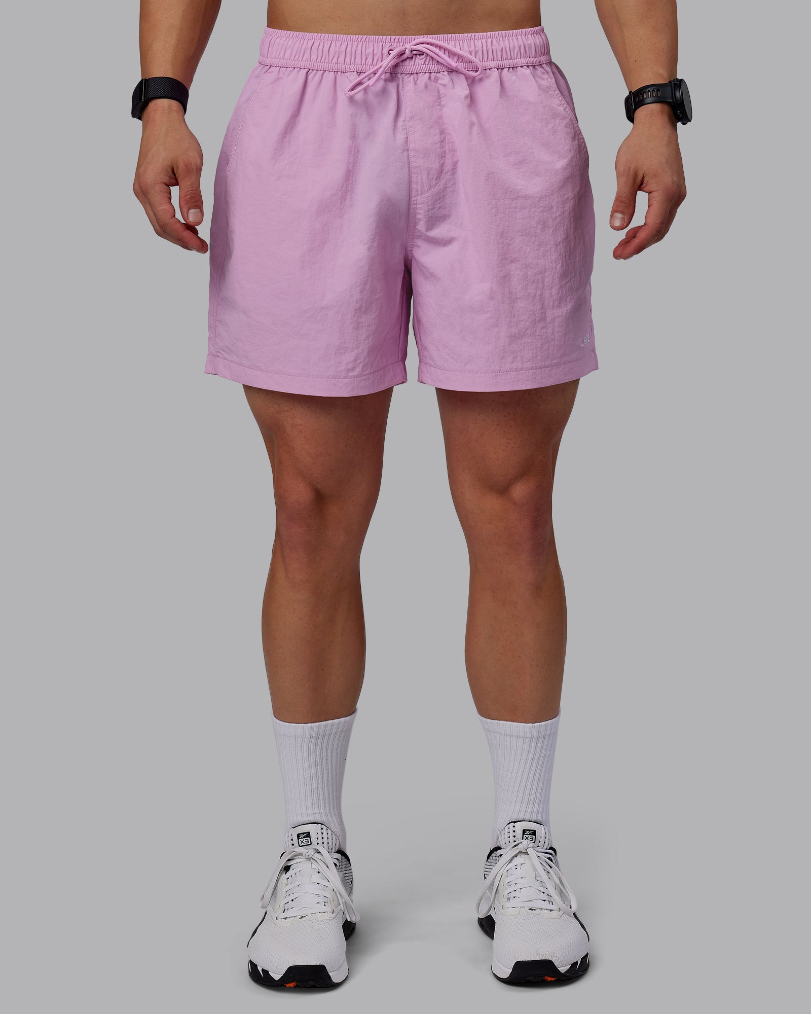 Man wearing Classic 5" Shorts - Bubblegum