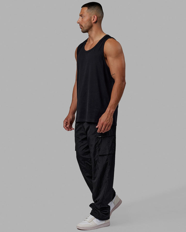 Man wearing Classic Heavyweight Tank - Black