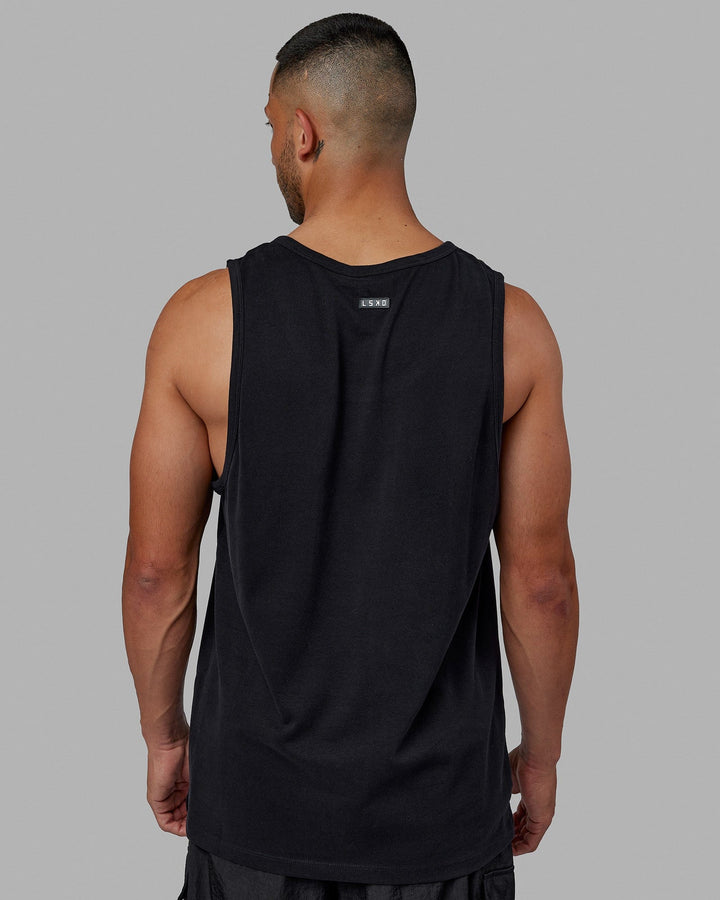 Man wearing Classic Heavyweight Tank - Black