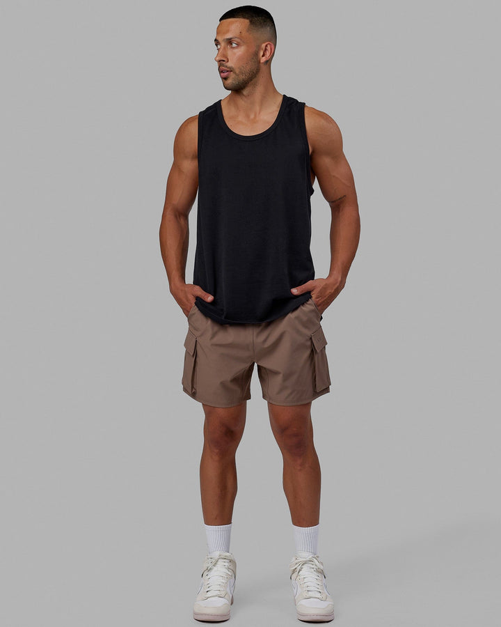 Man wearing Classic Heavyweight Tank - Black