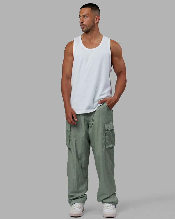 Man wearing Classic Heavyweight Tank - White