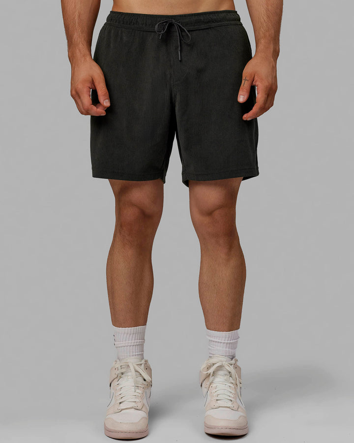 Daily 7" Cord Shorts - Pirate Black