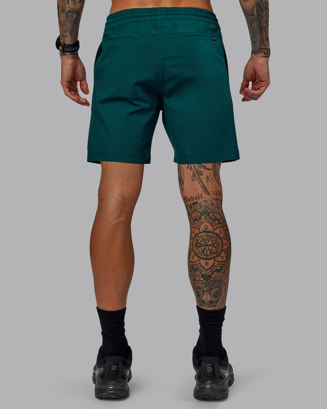 Man wearing Daily 7&quot; Shorts - Dark Moss