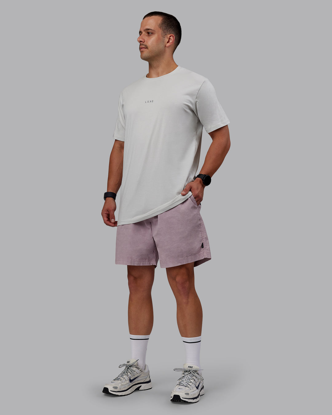Washed Daily Short 7" - Greyish Purple