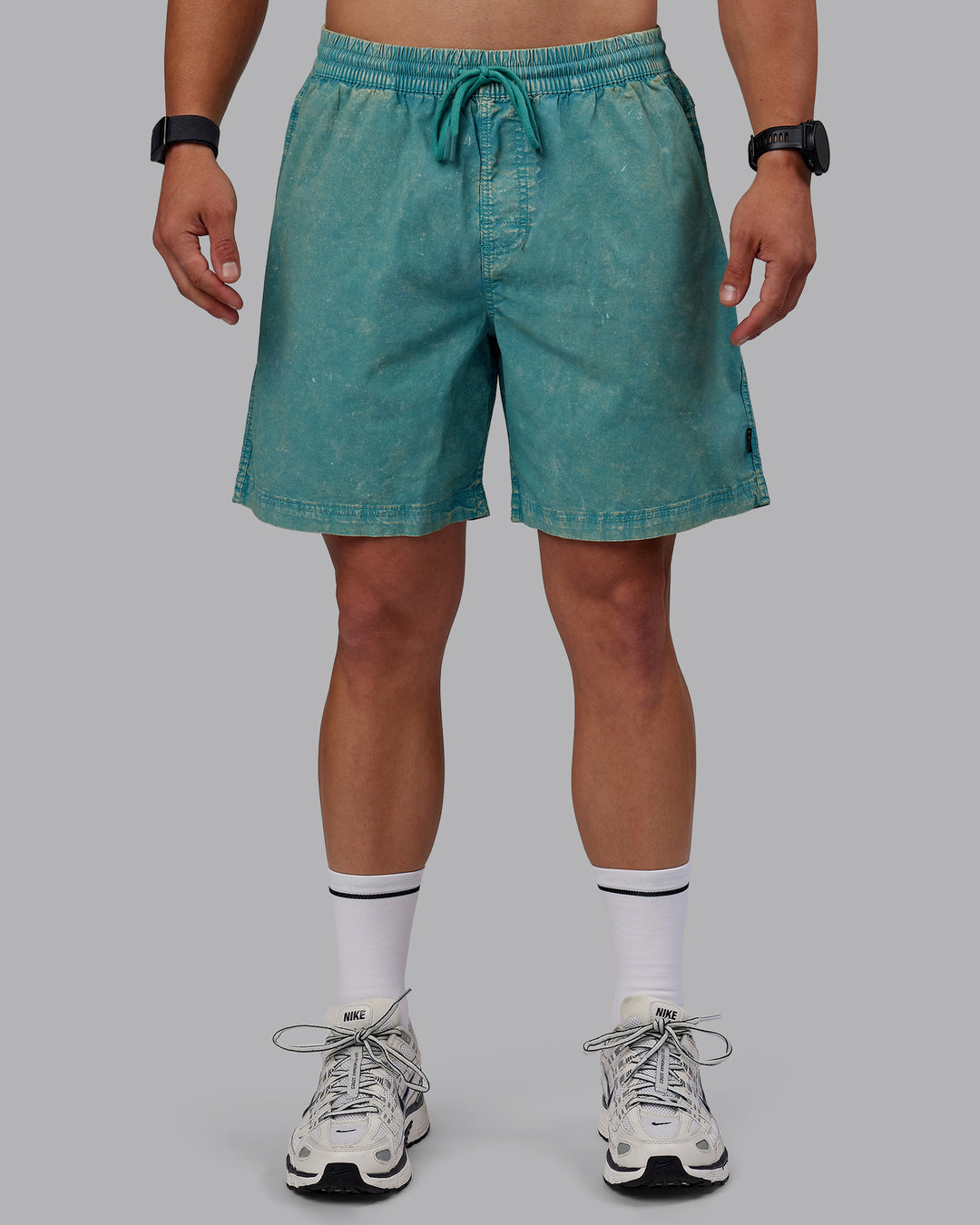 Man wearing Washed Daily 7&quot; Shorts - Sagebrush