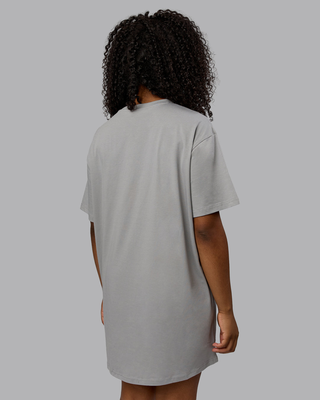 Woman wearing Daily FLXCotton Oversized Dress - Circular Grey