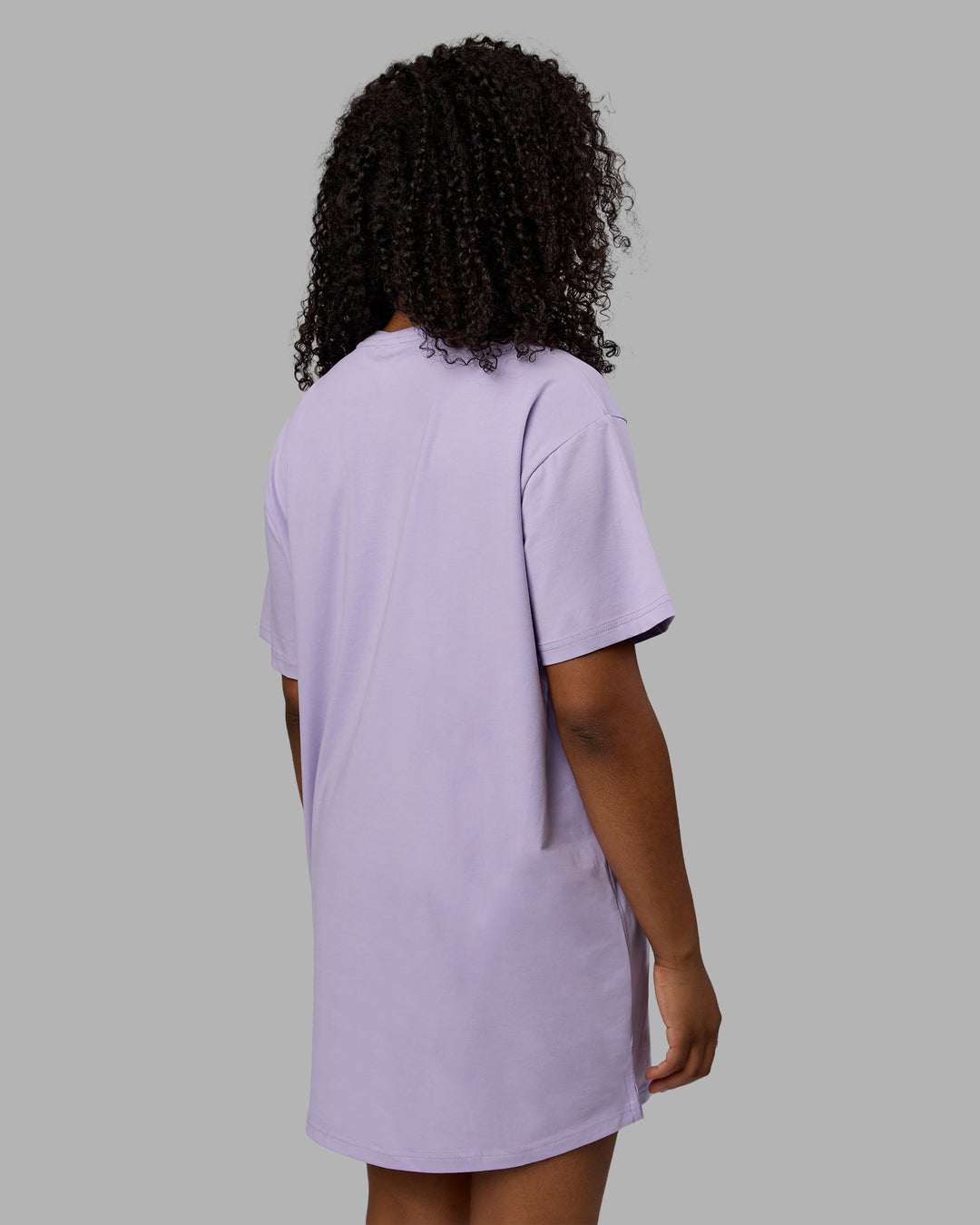 Woman wearing Daily FLXCotton Oversized Dress - Pale Lilac