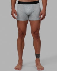 Man wearing daily trunks - light grey.