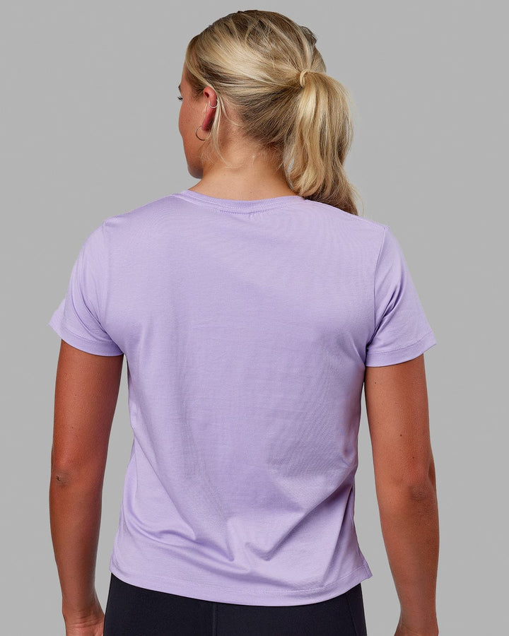 Woman wearing Deluxe PimaFLX Tee - Pale Lilac