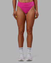 Woman wearing Elevate Sprinting Briefs - Fuchsia Pink