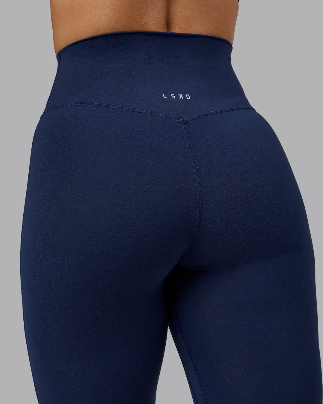 Woman wearing Elixir Ultra High-Rise Full Length Legging - Future Navy