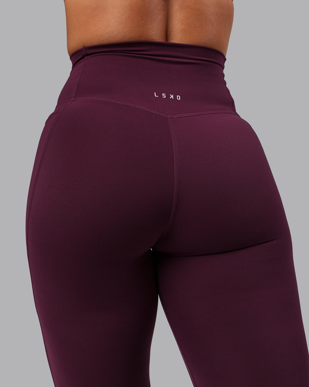 Woman wearing Elixir Ultra High-Rise Full Length Legging Pockets - Cherry Lacquer
