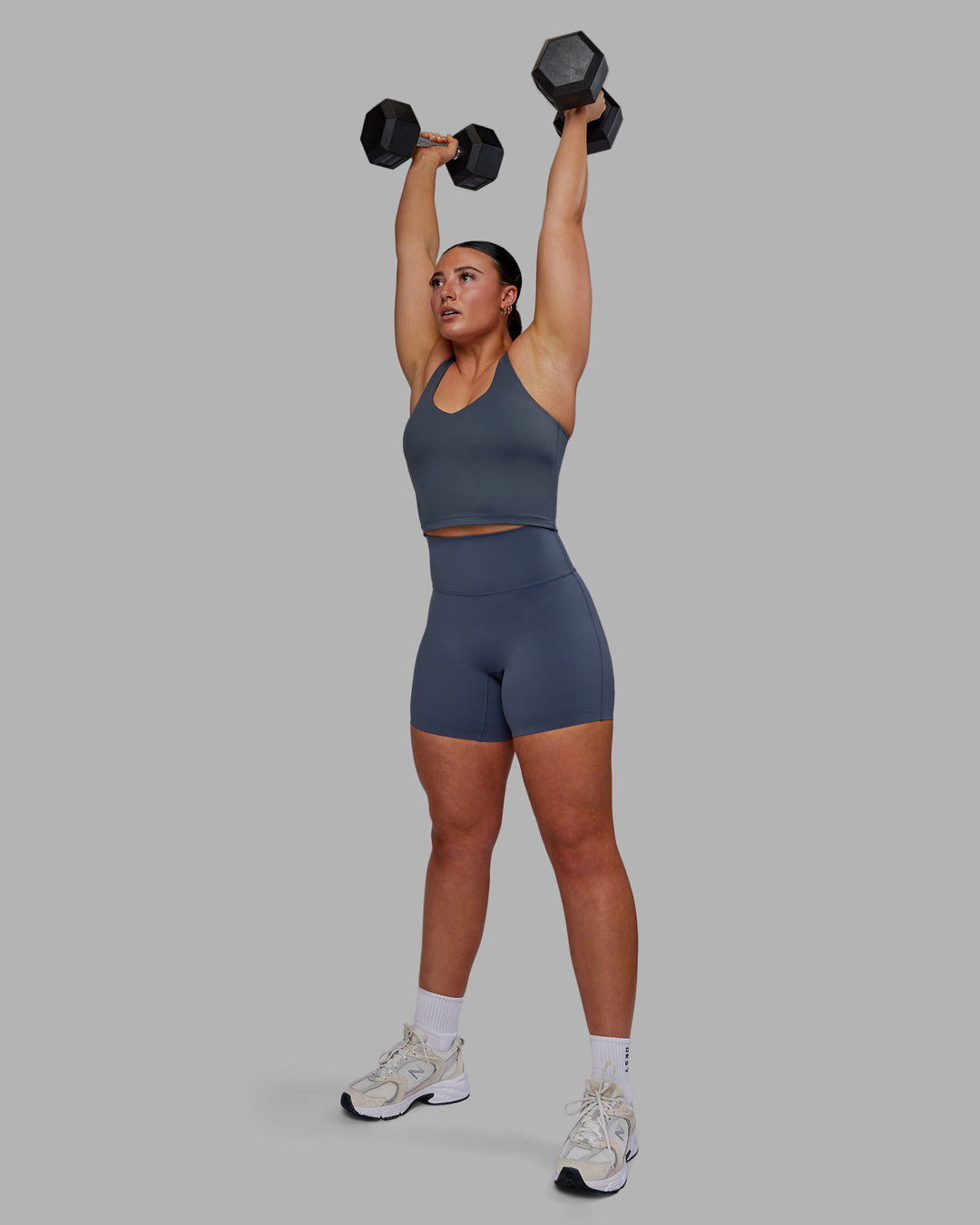 Woman wearing Elixir Ultra High-Rise 6&quot; Short - Turbulence