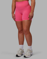 Elixir Ultra High-Rise 6" Short Pockets - Carmine Rose
