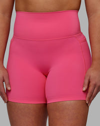 Elixir Ultra High-Rise 6" Short Pockets - Carmine Rose