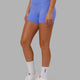 Woman wearing Elixir X-Short Tight - Indulgent Blue
