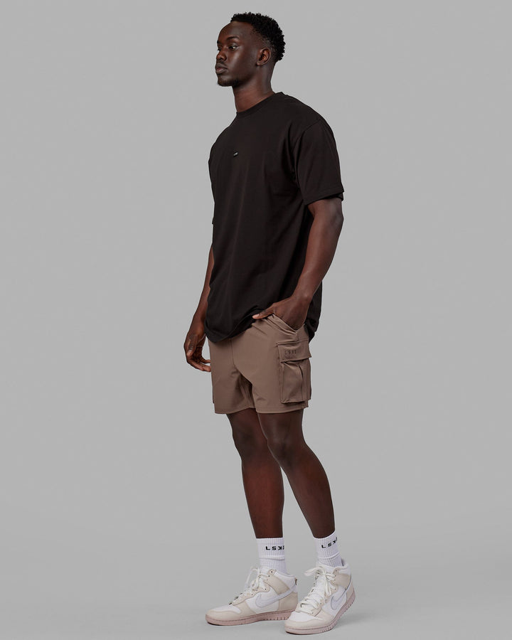 Man wearing Energy Stretch Performance Cargo Short - Deep Taupe