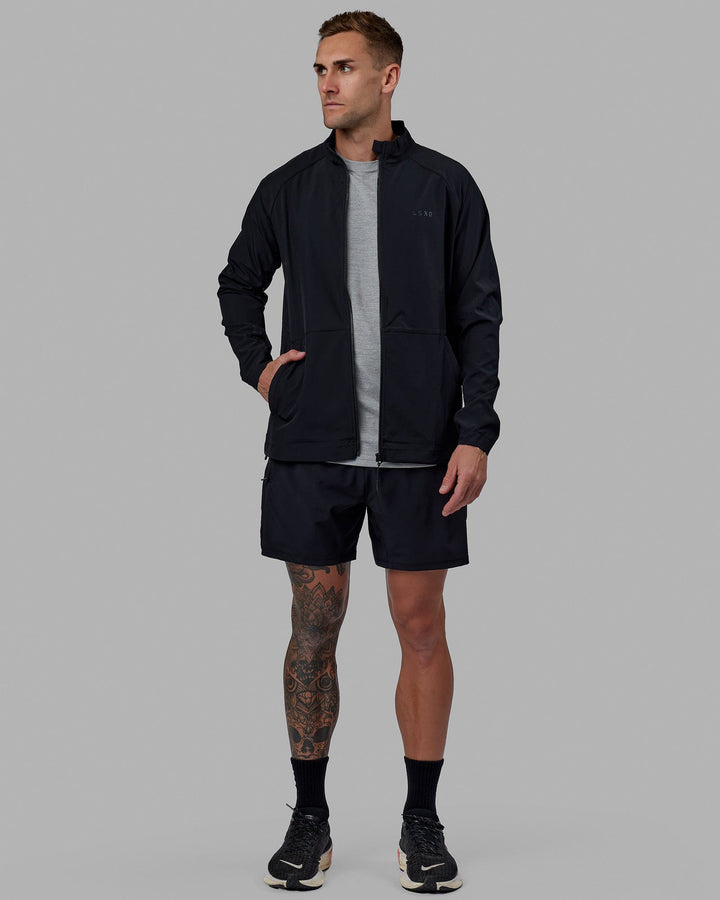 Man wearing Energy Stretch Performance Jacket - Black