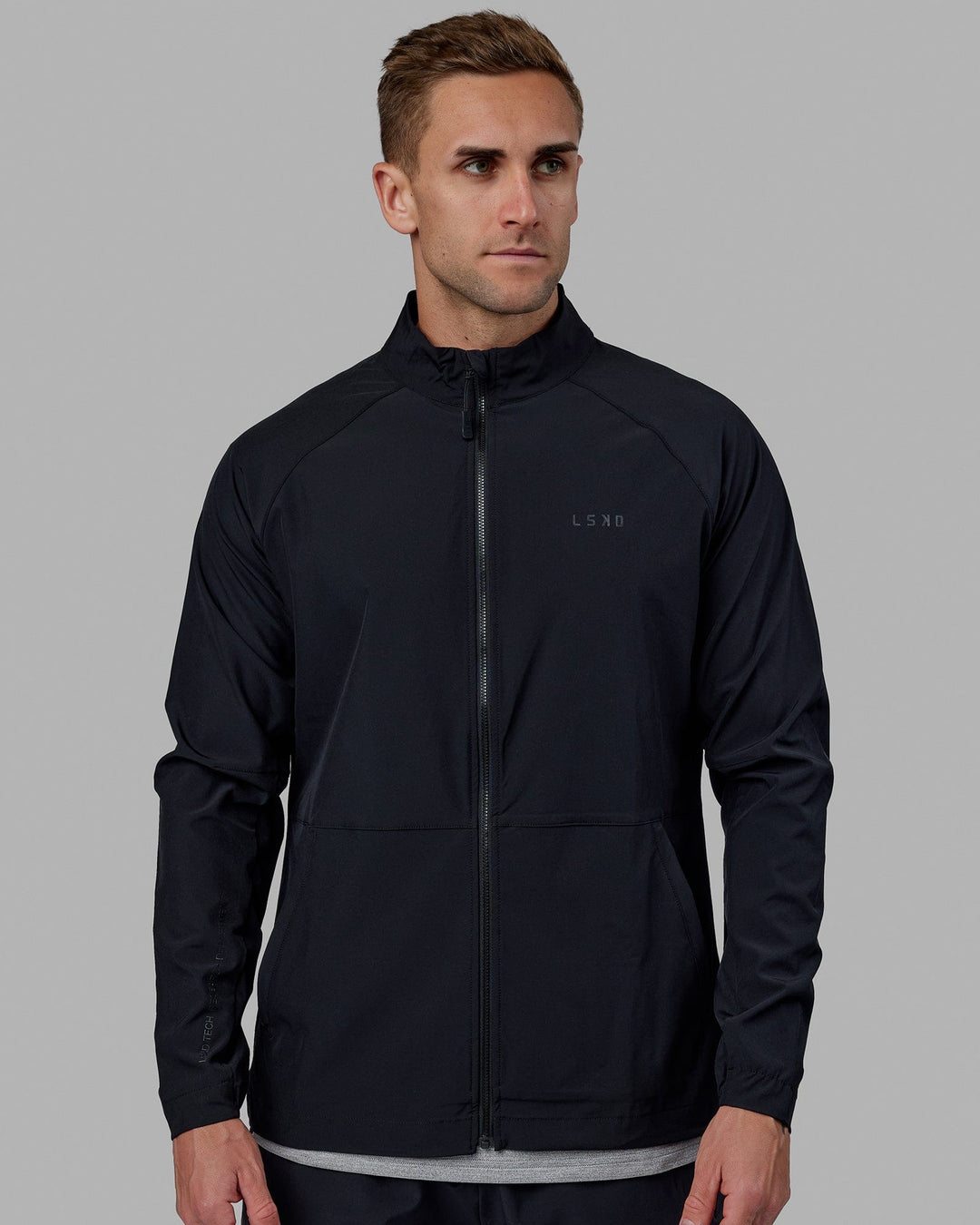 Man wearing Energy Stretch Performance Jacket - Black