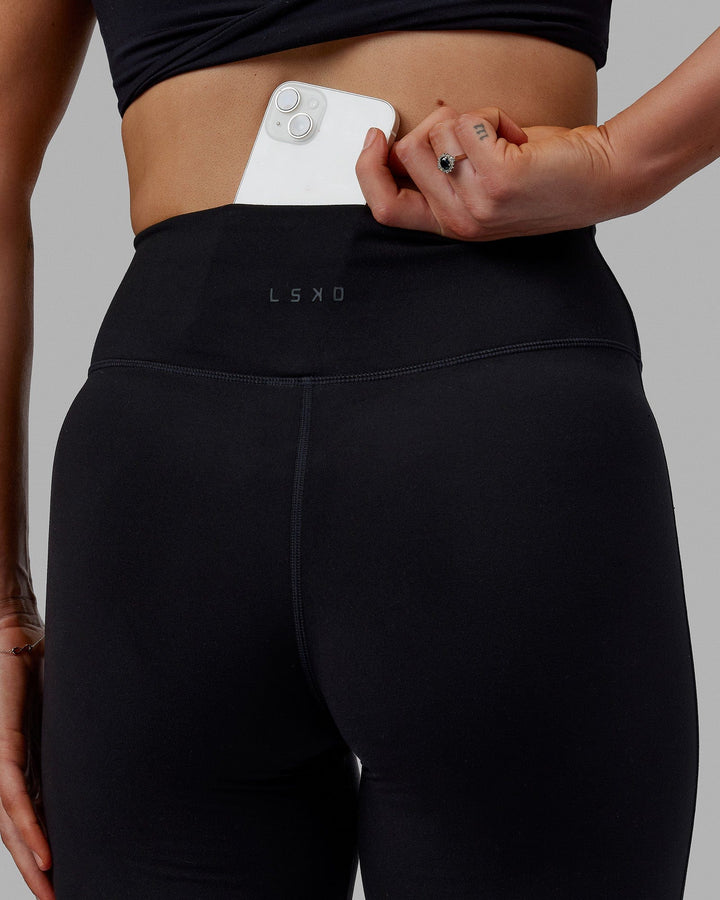 Woman wearing Everyday Flare X-Long Tight - Black