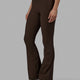 Woman wearing Everyday Ribbed Flare Tight - Dark Chocolate