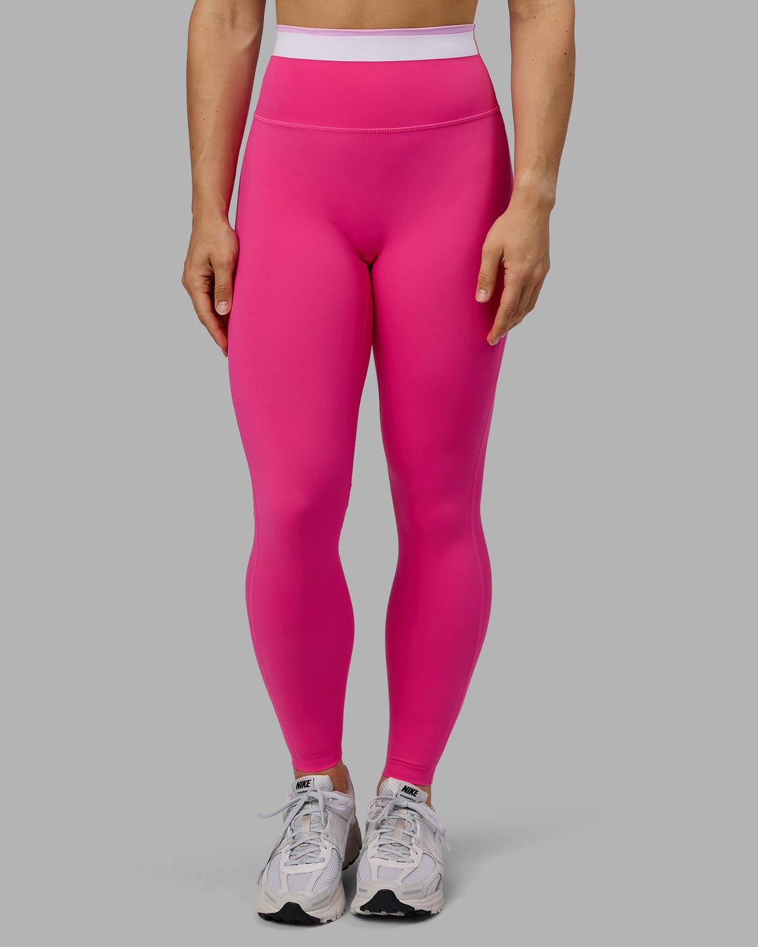 Woman wearing Excel Ultra High-Rise Full Length Legging - Ultra Pink