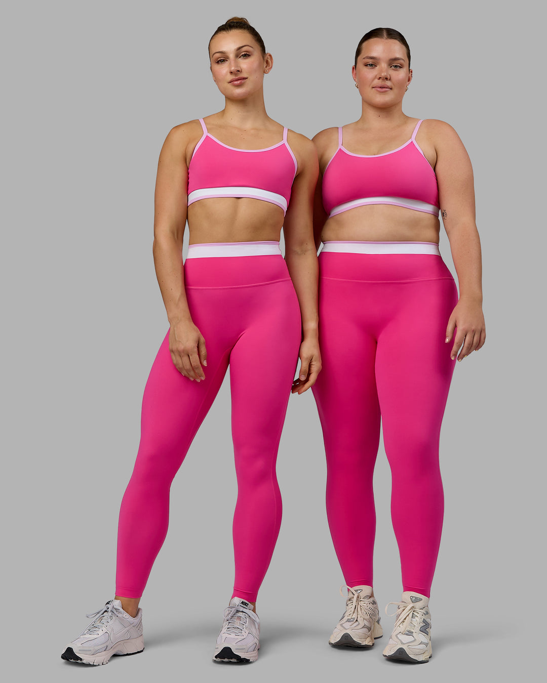 Woman wearing Excel Ultra High-Rise Full Length Legging - Ultra Pink