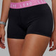 Woman wearing Extend X-Short Tights - Black-Spark Pink