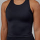 Woman wearing Flow Performance Tank - Black