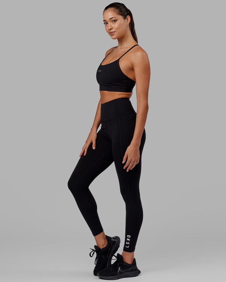 Woman wearing Flux Full Length Tight - Black