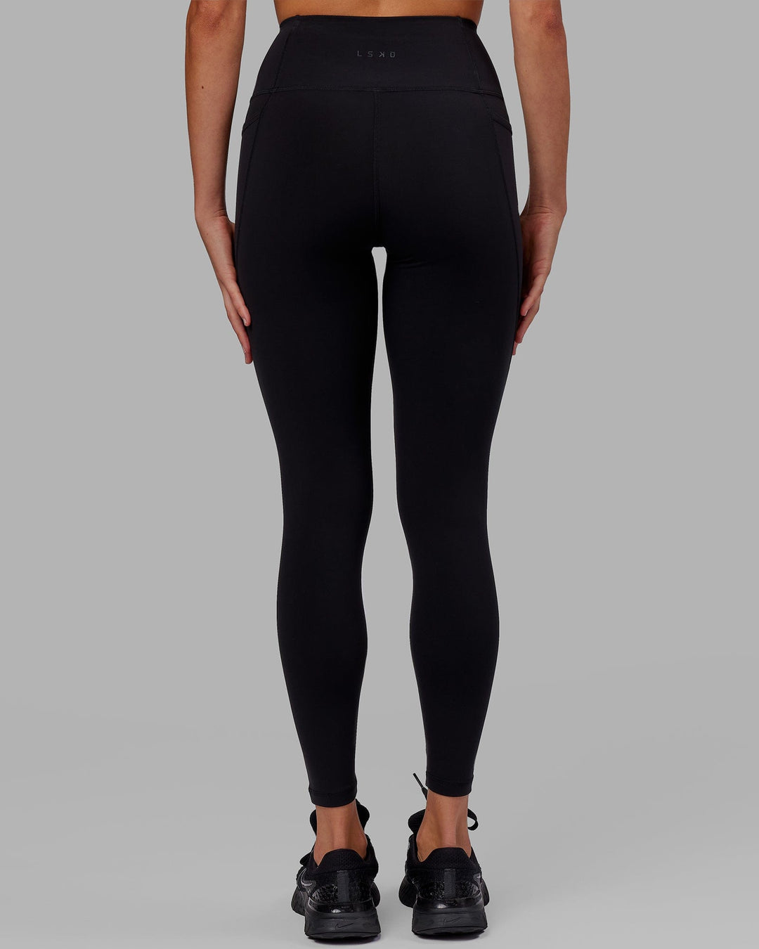 Woman wearing Flux Ultra High-Rise Full Length Legging Pockets - Black