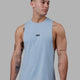 Man wearing Fundamental FLXCotton Drop Arm Tank - Windsurfer