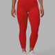 Woman wearing Fusion 7/8 Length Tights - Infrared