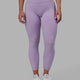 Woman wearing Fusion 7/8 Length Tights - Pale Lilac