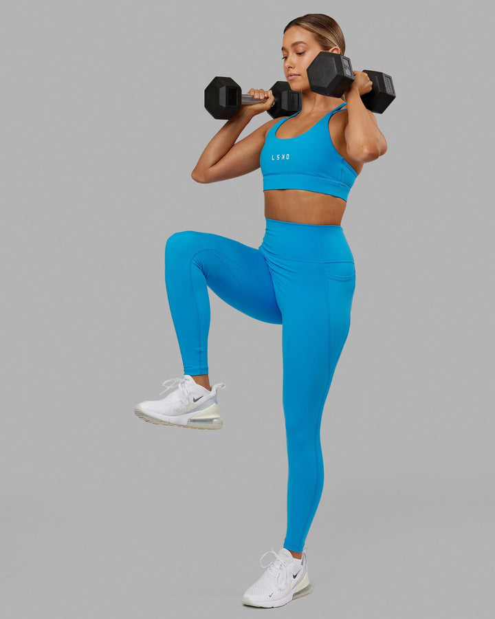 Fusion Full Length Tight - Ibiza Blue