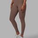 Woman wearing Fusion Full Length Tight - Deep Taupe