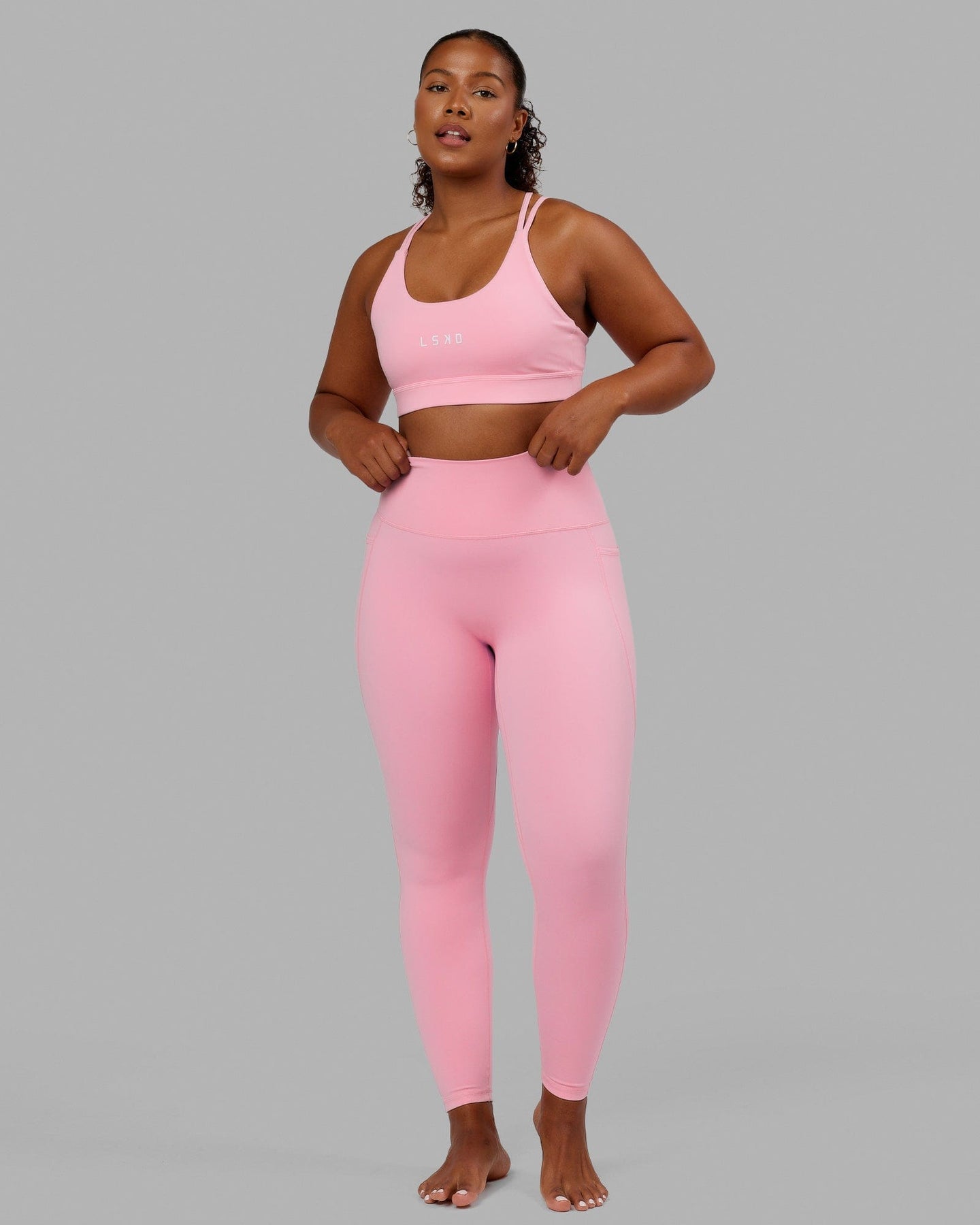 Pink sports tights sale